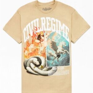 Civil Regime Buried In Smoke Graphic Shirt Size XL